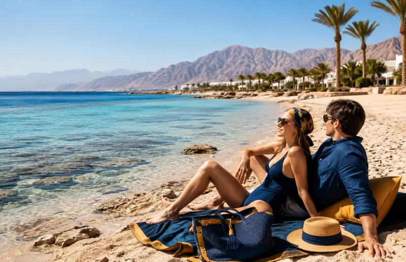 Best beaches in Sharm El Sheikh with Red Sea and coral reefs